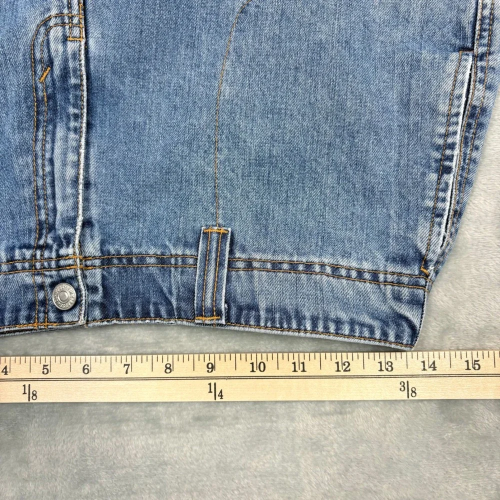 Vintage Y2K Levi's Utility High Waisted Jean Shorts‎ Womens 6x5 Blue Flap Pocket